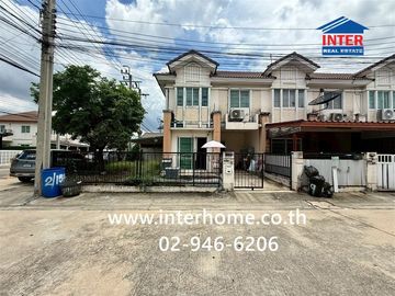 Two-story townhome, 36 sq.wa., Pruksa Ville 37 Watcharapol-Permsin, Soi Permsin 34, Sukhaphiban 5 Road, Permsin Road, Sai Mai District, Bangkok.