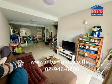 Two-story townhome, 36 sq.wa., Pruksa Ville 37 Watcharapol-Permsin, Soi Permsin 34, Sukhaphiban 5 Road, Permsin Road, Sai Mai District, Bangkok.