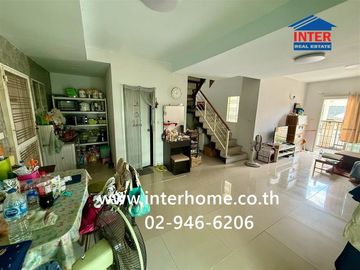 Two-story townhome, 36 sq.wa., Pruksa Ville 37 Watcharapol-Permsin, Soi Permsin 34, Sukhaphiban 5 Road, Permsin Road, Sai Mai District, Bangkok.
