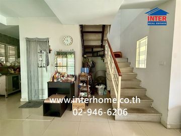 Two-story townhome, 36 sq.wa., Pruksa Ville 37 Watcharapol-Permsin, Soi Permsin 34, Sukhaphiban 5 Road, Permsin Road, Sai Mai District, Bangkok.