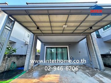 Two-story semi-detached house, 35 sq.wa., Rim Suan Scenery Bangna-Suvarnabhumi Village, Soi Sukhaphiban 6, Theparak Road, Sukhaphiban 6 Road, Bang Phl