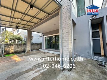 Two-story semi-detached house, 35 sq.wa., Rim Suan Scenery Bangna-Suvarnabhumi Village, Soi Sukhaphiban 6, Theparak Road, Sukhaphiban 6 Road, Bang Phl