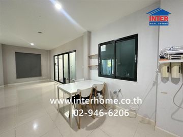 Two-story semi-detached house, 35 sq.wa., Rim Suan Scenery Bangna-Suvarnabhumi Village, Soi Sukhaphiban 6, Theparak Road, Sukhaphiban 6 Road, Bang Phl