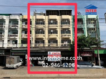 Four-story commercial building, 81.8 square wah (approximately 324.8 sq m), located at the entrance of Soi Ekachai 91, Ekachai Road, Bang Khun Thian D