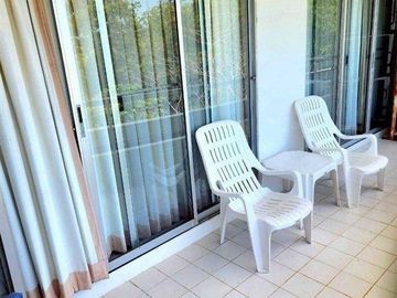 78.5 sq.m. condominium at Crystal Beach Condominium, near Novotel Rayong Rim Pae Resort, on Highway 3145 (Phae-Klaeng-Kram), Klaeng, Rayong.