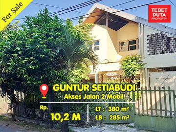 Dijual Rumah Guntur Hitung Tanah Lokasi Sangat Strategis Jalan 2 Mobil