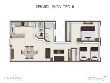 DEPARTAMENTO EN RENTA TOPACIO RESIDENCIAL BOCA DEL RÍO | ARLETTE FLORES