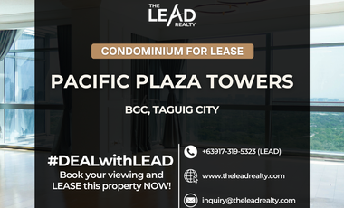 For Rent Pacific Plaza BGC 3 bedroom Semi Furnished Prime condo for rent