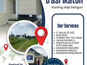 Dijual tanah kavling potensial dekat exit tol pakis malang