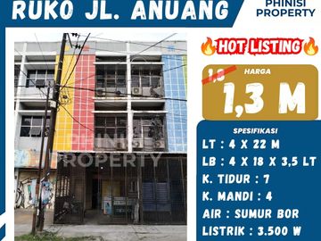 DIJUAL Ruko tengah kota Jalan Anuang