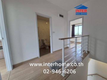 Two-story townhome, 16.4 sq.wah, Beyond Town Village, Lad Lum Kaeo, near Lad Lum Kaeo Hospital, Soi Tesaban 4, Pathum Thani-Bang Len Road, Tesaban 4,