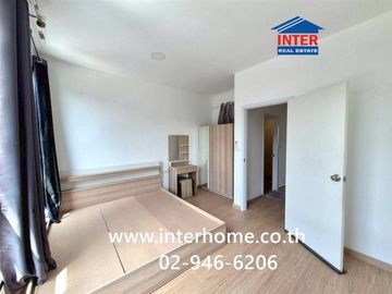 Two-story townhome, 16.4 sq.wah, Beyond Town Village, Lad Lum Kaeo, near Lad Lum Kaeo Hospital, Soi Tesaban 4, Pathum Thani-Bang Len Road, Tesaban 4,