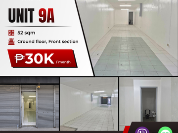 Commercial Space 52 SQM – Unit 9A for Rent, Parañaque Sun-Valley, Nassons Building