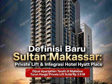 Apartemen Sudirman 31, Type 3BR Private Lift Full Furnish. Termurah