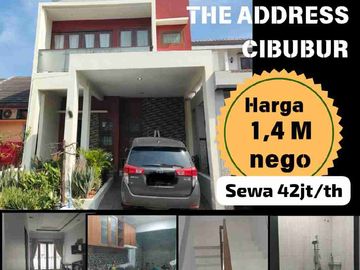 Rumah Sewa Rapi Siap Huni di The Address Cibubur