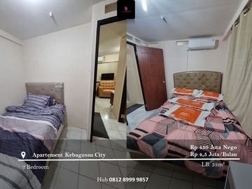 Dijual dan Disewakan Apartement Kebagusan City Low Floor 2BR Full Furnished