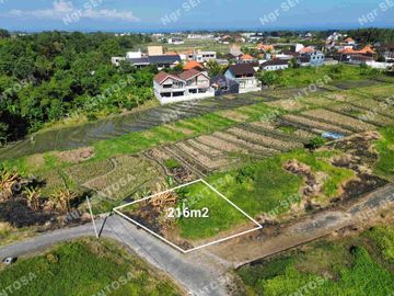 Tanah Pantai Kedungu View Sawah lingkungan villa