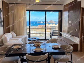 departamento en renta en Tramonti en cabo san lucas vista al mar y amueblado