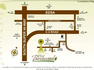 Affordable 2 Bedroom with Parking Condo For Rent The Birchwood Acacia Estates, Taguig City