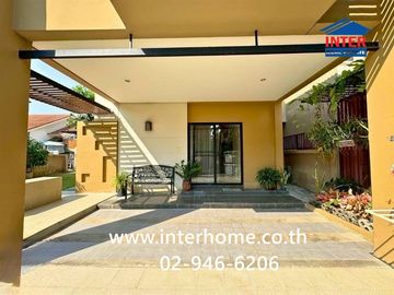 Two-story detached house, 55.6 sq.wah, Warabdin Village, Wongwaen-Lam Luk Ka, near Lotus, Baan Fah Piyarom Lam Luk Ka, Soi Lam Luk Ka 85, Khlong 5, La