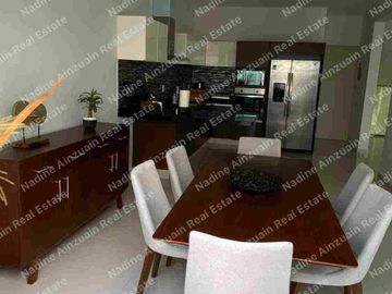 SE RENTA CASA AMUEBLADA Y EQUIPADA UBICADA EN RESIDENCIAL AQUA CANCÚN  3 RECÁMARAS, ALBERCA PRIVADA, 2 CASAS CLUB CON AMENIDADES. SEGURIDAD 24 HORAS