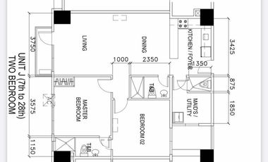 Modern 2 Bedroom Unit for Sale in The Address at Wack Wack, Mandaluyong City