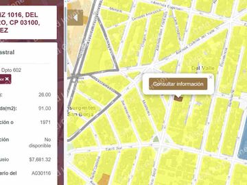 Departamento en venta, Benito Juárez, CDMX, Del Valle Centro.