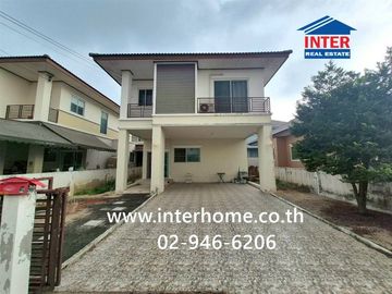 Two-story detached house, 60 sq.wa., Panyasiri Village, near Ladlumkaew Hospital, Soi Tesaban 7, Ladlumkaew, Pathum Thani.