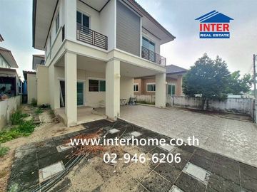 Two-story detached house, 60 sq.wa., Panyasiri Village, near Ladlumkaew Hospital, Soi Tesaban 7, Ladlumkaew, Pathum Thani.