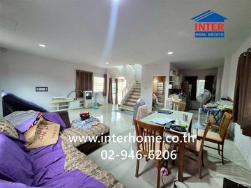 Two-story detached house, 60 sq.wa., Panyasiri Village, near Ladlumkaew Hospital, Soi Tesaban 7, Ladlumkaew, Pathum Thani.