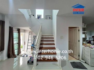 Two-story detached house, 60 sq.wa., Panyasiri Village, near Ladlumkaew Hospital, Soi Tesaban 7, Ladlumkaew, Pathum Thani.