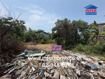 Vacant land, 128 sq.wa., Pin Thong Land Factory Village, Highway No. 340, Klong Lak Khon Canal Road, Sai Noi, Nonthaburi.