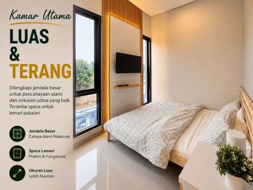 Rumah Sim. Kukusan Beji (230 meter Tol Kukusan-3) Murah di Kota Depok, Jual Dijual
