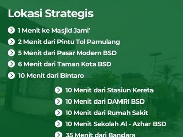 Rumah Mw Ciater BSD Serpong Dekat Tol, Murah Tangsel Kota Tangerang Selatan Dijual