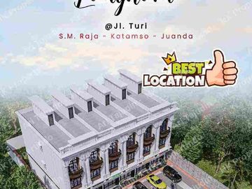 ruko langham ukuran 6 x 40 cook buat usaha,yayasan,atau tempat ibadah di kota medan