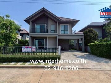 Two-story detached house, 57.9 sq.wah, Pave Bangna Village, Bang Bo-Klong Dan Road, Panvithi Road, Bang Bo, Samut Prakan.