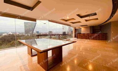 HERMOSO DEPARTAMENTO EN DOS PISOS EN RENTA POLANCO DE LUJO CON O SIN MUEBLES VISTAS PANORÁMICAS
