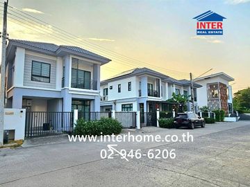 Two-story detached house, 38.2 sq.wah, Sena Ville Lam Luk Ka-Khlong 6 village, near Mang Mee Sap Market, Soi Bueng Kham Phroi, Thetsaban Lam Luk Ka 1