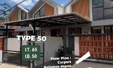 Rumah Baru Mezanine dekat Bubulak di Sindangbarang Kota Bogor
