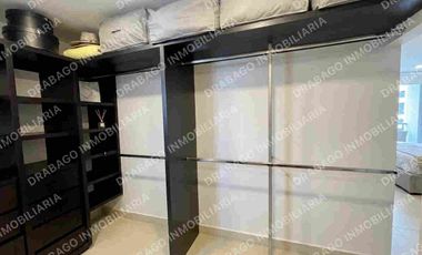 Departamento en renta amueblado en Puerto Cancún en piso 5 en BeTowers