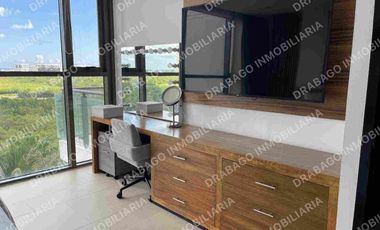 Departamento en renta amueblado en Puerto Cancún en piso 5 en BeTowers
