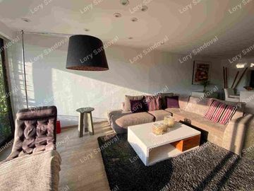 HERMOSO DEPARTAMENRO EN RENTA AMUEBLADO CON TERRAZA PRIVADA Y GYM