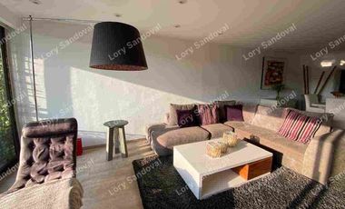 HERMOSO DEPARTAMENRO EN RENTA AMUEBLADO CON TERRAZA PRIVADA Y GYM