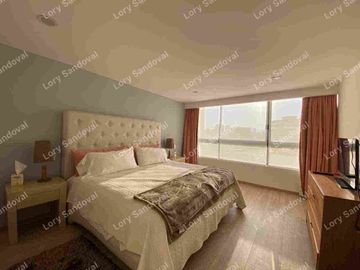 HERMOSO DEPARTAMENRO EN RENTA AMUEBLADO CON TERRAZA PRIVADA Y GYM