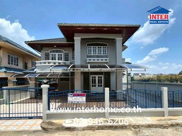 Two-story detached house, 69.6 sq.wah, Maneerin Ratana Thibet Village, near Big C Tha Iit, near Lotus North Ratchaphruek, Soi Tha Iit-Saimai, Ratana T