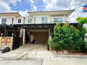 Two-story detached house, 45.4 sq.wah, Passorn Pride Pinklao Wongwaen Village, Soi Wat Som Kliang, Kanchanaphisek Road, Borommaratchachonnani Road, Ba