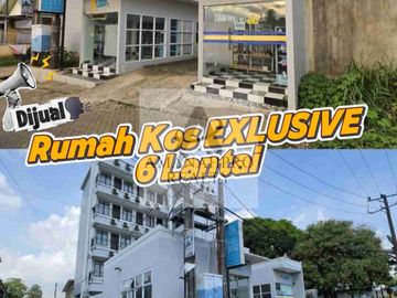 Dijual Rumah Kos EXLUSIVE 6 Lantai 22 Kamar di depan Kampus UIN Samata Gowa, Kos Full Tersewa