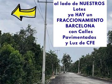 Lotes en venta de 5,112 m2 en Cancun cerca Av. Huayacan