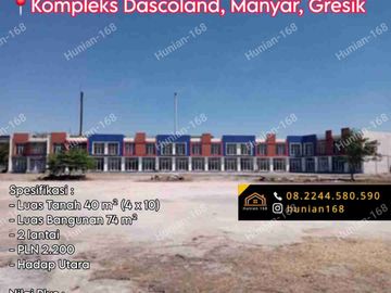 JUAL SEWA Ruko Kompleks Dascoland Manyar Gresik Kota JIIPE AKR Gem City Pelabuhan Kebomas Romokalisari Surabaya