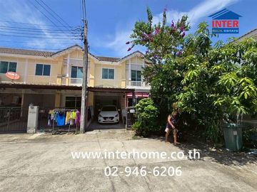 Two-story townhome, 23.9 sq.wah, Pruksa Ville 38, Soi Musikthong 6, Namdaeng-Bang Phli Road, Bang Phli, Samut Prakan.